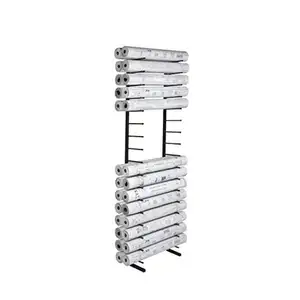 Warehouse Steel Free Standing Stacking Rack For Storing Fabric Rolls