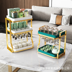 Support à Verres à Vin de Luxe pour la Maison avec Drainage, Rangement Inversé Rectangulaire Polyvalent pour Fêtes - Product Image 2