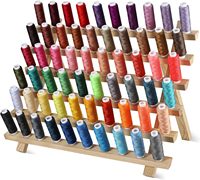 CiaraQ 250 Yards Par Bobine 100% Polyester Fils À Coudre Kit Haute Ténacité Broderie À La Main Motifs Teints Plusieurs Options De Couleurs