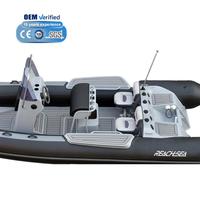 Bateau pneumatique semi-rigide (RIB) REACHSEA ST650 6m 7m 20ft 21ft 12 personnes en Hypalon avec commande centrale en aluminium