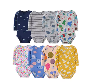 Collezione estiva <span class=keywords><strong>5</strong></span> confezione body neonato 0-3 <span class=keywords><strong>mesi</strong></span> 9 <span class=keywords><strong>mesi</strong></span> facile chiusura a scatto Set sfuso ragazza ragazzo in cotone per tutine cartone animato - Product Image 4