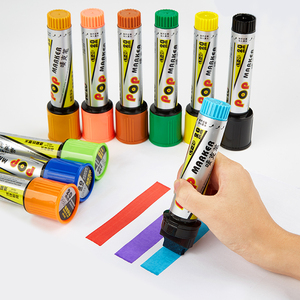 Ensemble de stylos marqueurs permanents multicolores imperméables, marqueurs indélébiles professionnels pour le bureau, l'école, l'industrie - Product Image 2