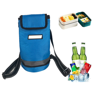 Sac de refroidissement extérieur étanche et étanche rond sac isotherme de pique-nique de bouteille de vin de vin isolé - Product Image 1