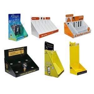 Espositore da banco pieghevole personalizzato in carta per cosmetici, ideale per la promozione di rossetti e smalti nei supermercati. - Product Image 2