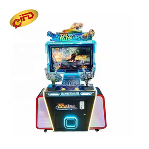 IFD 42 pulgadas Indoor Arcade Coin Pusher Máquina de videojuegos 2 jugadores Dinosaur Wars Forest <span class=keywords><strong>Shooter</strong></span> Simulador de pistola que funciona con monedas para niños - Product Image 1