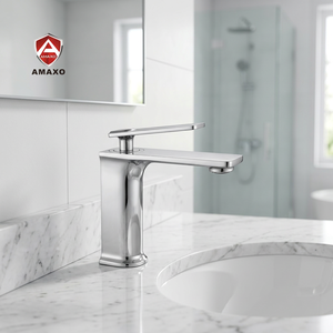 Robinet de lavabo à poignée intégrée de conception chinoise, <span class=keywords><strong>d</strong></span>ébit élevé - Product Image 1