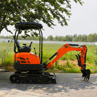 Mini-excavatrice en promotion 1,3 tonne, moteur Kubota, CE EPA Euro 5, zéro recul de queue, micro-excavatrice sur chenilles pour jardin et usage domestique