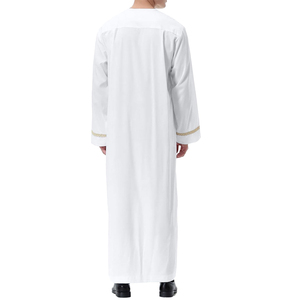 Thobes arabes décontractés pour hommes de haute qualité, en polyester respirant, anti-plis, séchage rapide, nouveaux styles - Product Image 2