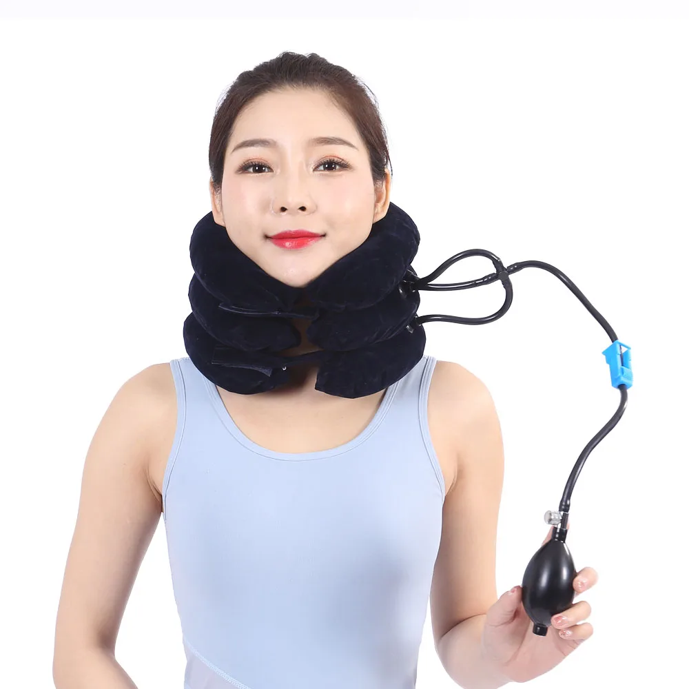 Медицинские принадлежности, устройство для вытяжки шеи, надувная и регулируемая опора и Растяжитель шеи, недорогая физиотерапия, оборудование