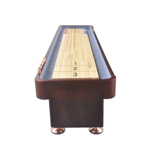 High Quality 9Ft / 12ft ft Indoor Wood Outdoor Game Playcraft Shuffle Table and Pucks Shuffleboard Board - Product Image 5