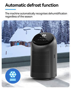 2-in-1 70W rumah/kantor pembersih udara Dehumidifier HEPA 11 Filter 0.7l tangki 100m pendamping/H CADR 350ml/hari kapasitas pendingin udara untuk mobil - Product Image 2