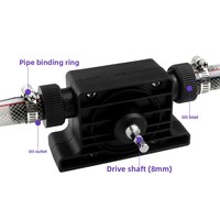 Mini Bomba de Agua Portátil de Alto Flujo Accionada por Taladro Eléctrico, Dos Conectores, Modelo HP-003, Rango de Temperatura 5-49, Hecho en China