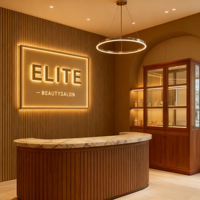 Enseigne personnalisée en 3D avec rétroéclairage LED pour hôtel, école, café, avec étanchéité IP65, options multicolores