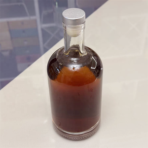 Venta al por mayor Super Flint Gin botella de vidrio con corcho 500ml licor botellas de <span class=keywords><strong>alcohol</strong></span> vacío personalizado lujo Bottiglia Vetro Liquore Vino - Product Image 2