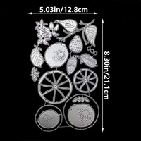 Matrice de découpe en métal en forme de citron pour albums photo DIY, boîtes cadeaux, cartes en papier, cartes de vœux et scrapbooking