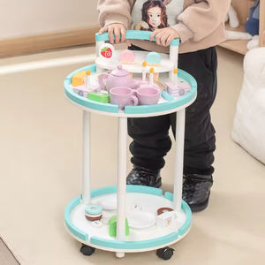 EDULAND Boîte <span class=keywords><strong>de</strong></span> jeu <span class=keywords><strong>de</strong></span> cuisine en bois avec chariot et chariot <span class=keywords><strong>de</strong></span> courses - <span class=keywords><strong>Jeux</strong></span> éducatifs pour les enfants <span class=keywords><strong>de</strong></span> 2 à 4 ans - Product Image 4