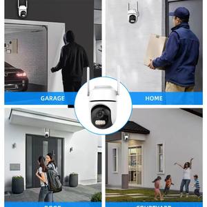 كاميرا مراقبة شبكية ICSEE بتقنية PTZ بدقة 2 ميجابكسل، لاسلكية، واي فاي، عالية الدقة، دوران بانورامي 360 درجة، مقاومة للماء IP66، كشف الحركة، رؤية ليلية - Product Image 2