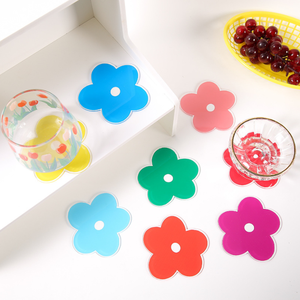 Miếng Lót Ly Hình Gấu Uống Nước Acrylic Hình Hoa In Được OEM Và OEM Miếng Lót Bàn Và Miếng Lót Đĩa - Product Image 6