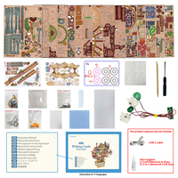 Tonecheer Trade Only - Maqueta de Castillo Andante de Madera 3D, Rompecabezas, Artículo Coleccionable de Anime, Regalo DIY en Miniatura para Adultos y Adolescentes
