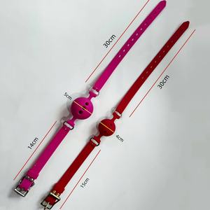 BDSM silicona Bondage bola boquilla restricción juguetes restricción esclavo Bondage arnés boca bola mordaza para parejas lesbianas - Product Image 3