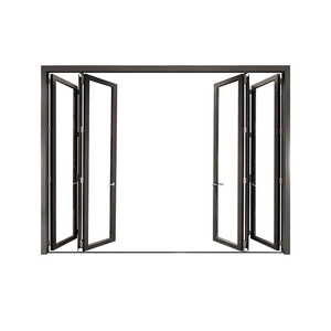 Fenêtres et Portes Pliantes en Aluminium à <span class=keywords><strong>Double</strong></span> <span class=keywords><strong>Vitrage</strong></span> Isolant Thermique, Étanches, <span class=keywords><strong>Prix</strong></span> Usine, pour Villa et Maison - Product Image 1