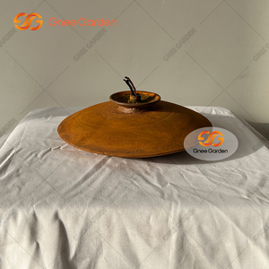 Lumières de jardin créatives à motif de bol rond nouveau design pour le jardin domestique Lumières modernes en acier corten - Product Image 2