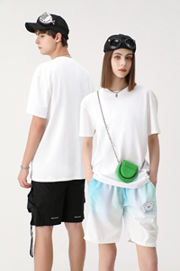 T-shirts vierges en coton 100% tissé, vente en gros, logo personnalisé imprimé, événements, pour hommes, couleur unie noir et blanc - Product Image 5