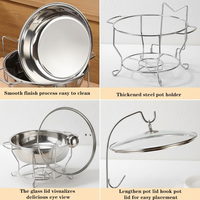 Ensemble de buffet de luxe pour hôtel, chauffe-plat argenté, ensemble thermique pour buffet, autres fournitures hôtelières et de restauration, chauffe-plat