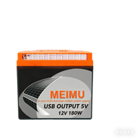 Convertisseur d'énergie portable multifonctionnel 12V avec batterie lithium-ion empilable et sorties USB/AC/DC pour situations d'urgence en extérieur