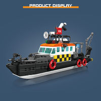 Bateau de sauvetage multifonction Mould King 10081, modèle de construction en blocs, briques éducatives Montessori, jouets MOC, bateau