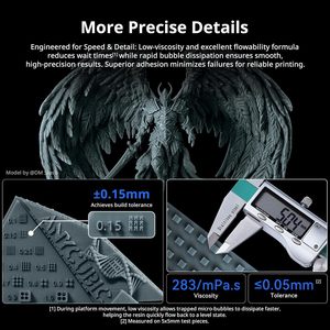 Anycubic UV Ink New Abs-Like <b>Resin</b> 2.0 Gray 1kg for 3D Printer Toughness Precision Low Odor - Product Image 4