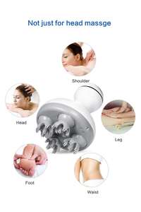 Masajeador de Cabeza y Cuero Cabelludo Personalizado OEM con 4 Cabezales, Vibración de Amasamiento, Diseño de Garra de Dragón Impermeable para Masaje de Cabeza - Product Image 4