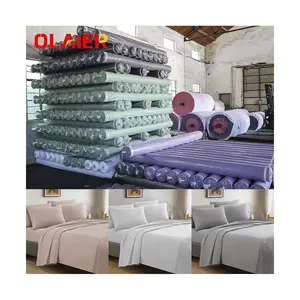 Sprei kain tirai cetak pigmen 100% kain poliester untuk rumah tekstil set tempat tidur sarung bantal kain tempat tidur