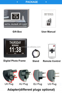 8 "LED Réveil numérique WiFi Prévisions météo Affichage Calendrier Horloge avec rappel de médicaments pour les personnes âgées Démence <span class=keywords><strong>Alzheimer</strong></span> - Product Image 6