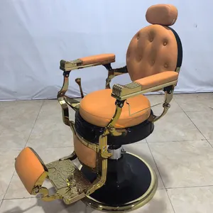 Beauty Salon Furniture Vintage Barber Chair Hairdressing Hydraulic Recliner Hair Aluminum Alloy Barber Chair