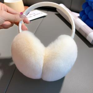 <span class=keywords><strong>Cache</strong></span>-oreilles en fourrure de lapin Rex entière, grande taille, en peluche, protection contre le froid et le gel, polyvalents et tendance, pour femmes, hiver, chaud - Product Image 4