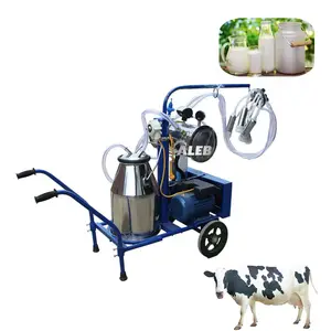 Máquina de leite de vaca ajustável, de alta velocidade, tipo carrinho, vaca, ovelha, leite de cabra, máquina/bomba para fazenda margarida