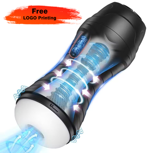 3Dテクスチャード加工のリアルなポケットプッシー電気ペニスストローカー大人のおもちゃ振動自動男性オナホール吸盤男性用 - Product Image 1