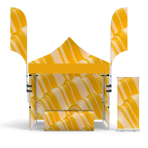 Ensemble de tentes événementielles personnalisées avec table et chaises - Product Image 1
