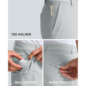 Short de golf OEM pour hommes, mode décontractée, couleur unie, short d'été ample pour l'extérieur, multi-poches, de haute qualité, léger - Product Image 5