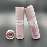 Bouteille en plastique avec impression de LOGO personnalisée 200ml 300 250 100 Bouteille de shampoing en PE avec bouchon supérieur à disque Bouteille de gel douche Emballage cosmétique
