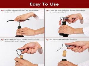 Tire-bouchon professionnel de sommelier en acier inoxydable robuste <span class=keywords><strong>pour</strong></span> la maison - Product Image 2
