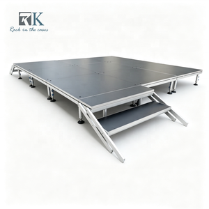 Système d'équipement de scène en aluminium, plateforme de scène portable, scène modulaire pour mariage, concert, événement - Product Image 1