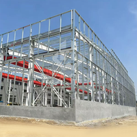 Structure en acier à grande portée pour usine et entrepôt, fabrication de charpentes en acier préfabriquées, stockage industriel, OEM ODM certifié CE