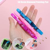 Kits d'outils de peinture au diamant en résine 5D, kit de stylos pour art au diamant fait main, accessoires de bricolage pour nail art, broderie au point de croix