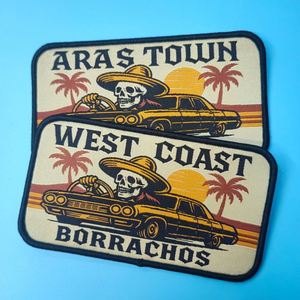 Parche de hombro personalizado para uniforme, insignia tejida con adhesivo, emblema. - Product Image 1