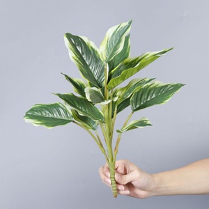 Lot d'accessoires pour mur végétal vert, décoration intérieure, feuilles artificielles, ornements verts, fleurs artificielles, plantes artificielles - Product Image 4