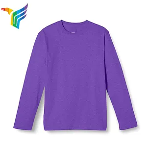 Any Logo Design Polyester/cotton Tshirt Long Sleeve Women