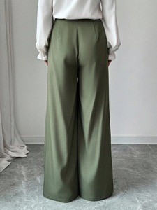 Pantaloni Eleganti da <span class=keywords><strong>Donna</strong></span> a Gamba Larga con Texture Plissettata, Pantaloni Casual, Pantaloni Larghi e Morbidi a Gamba Dritta, Pantaloni Eleganti Sehe Fashion - Product Image 4