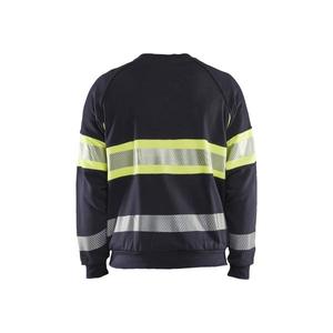 BLAKLADER - 345917628933L Sweat Multinorm Bleu marine/Jaune haute visibilité-WORKWEAR RÉSISTANT AUX FLAMMES EAN 7330509725993 - Product Image 2